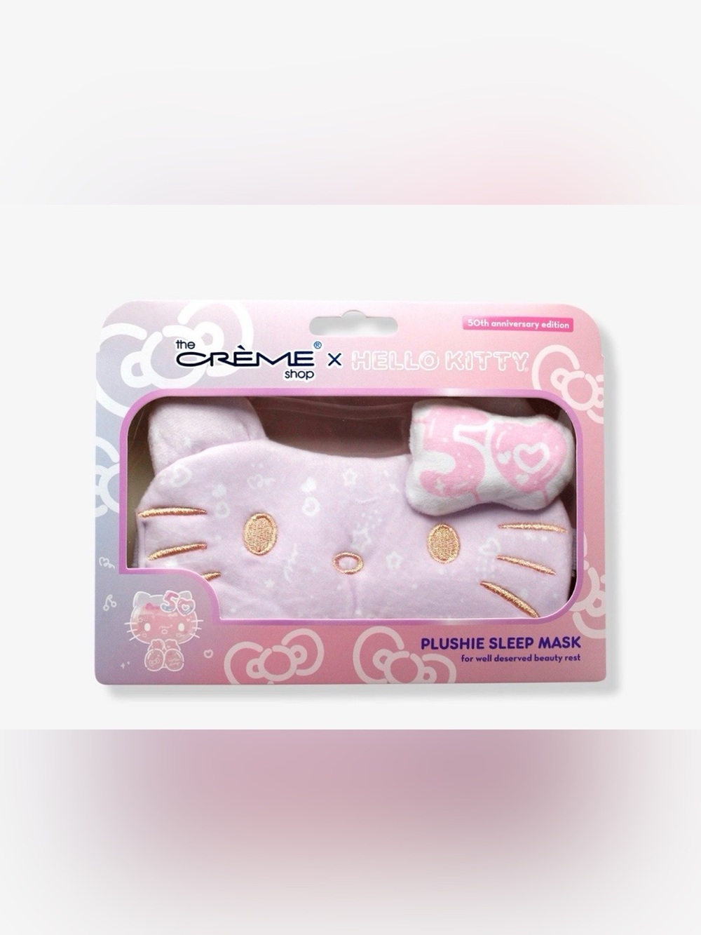 The Crème Shop x Hello Kitty Plush Sleep Eye Mask – 50th Anniversary Edition